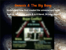Tablet Screenshot of genesisbigbang.com